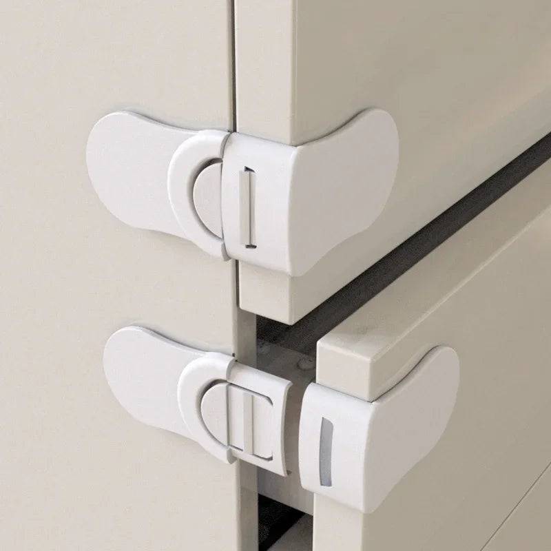 Safety drawer lock anti-pinch cabinet drawer lock plastic safety buckle child protection infant protection