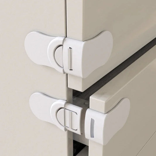 Safety drawer lock anti-pinch cabinet drawer lock plastic safety buckle child protection infant protection