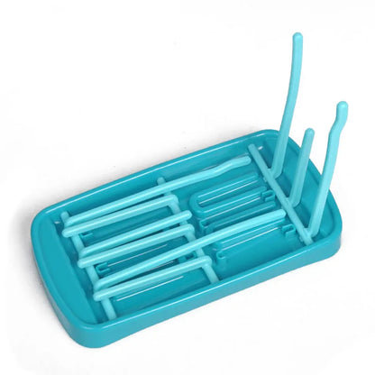 Bottle Dry Rack Baby Bottle Drain Drying Racks Blue Pink Baby Bottle Cleaning Dryer Drainer Storage Drying Rack