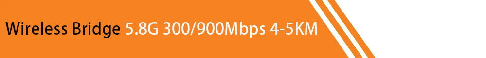 Huitenda Wireless WiFi Bridge 2.4GHz/5GHz Dual Band WiFi Extender Repeater Network Bridge Router 500m-5km Long Range Coverage