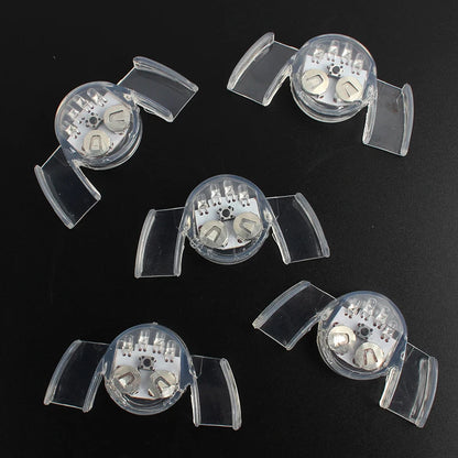 2/4pcsLED Light Up Mouth Braces Piece Glow Teeth  Glow LED Teeth Flashing For Halloween Party Rave Glow Party Supplies
