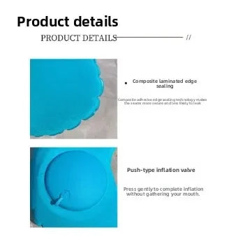 Pressurized inflatable U-shaped pillow, a magical travel neck pillow that is portable, flocked outdoor U-shaped neck pillow.pvc