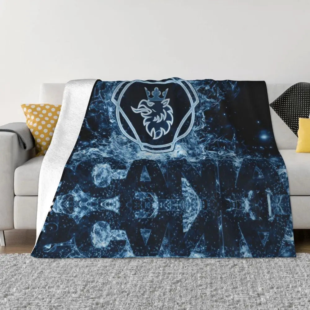Sweden Saabs Scanias Blankets Fleece Winter Portable Lightweight Thin Throw Blanket for Bedding Travel Bedspread