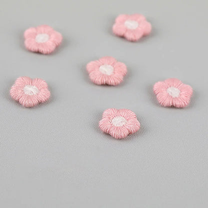 Mini Embroidered Small Flower Patch DIY Earring Accessories Children's Hair Accessories Clothing Accessories