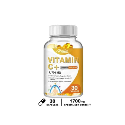 Vitamin C 1700 Mg - Powerful Immune Support, High Levels of Antioxidants with Vitamin D3, Zinc, Elderberry
