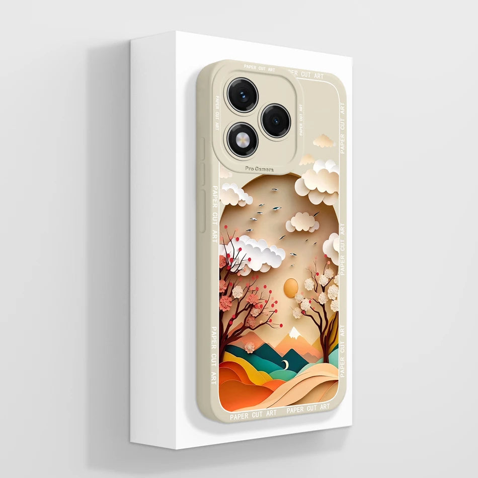 For Honor 400 Lite Case Simple Butterfly Soft Liquid Silicone Full Protection Back Cover For Honor 400Lite 5G Phone Protectors