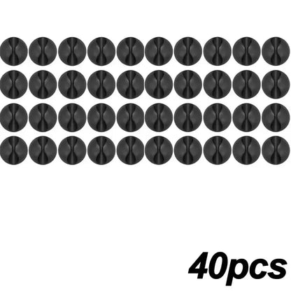 5/50Pcs Desktop Wall Cable Clips Wire Management Self-Adhesive Cord Organizers Holder Clamp for USB Network Headphone Cables