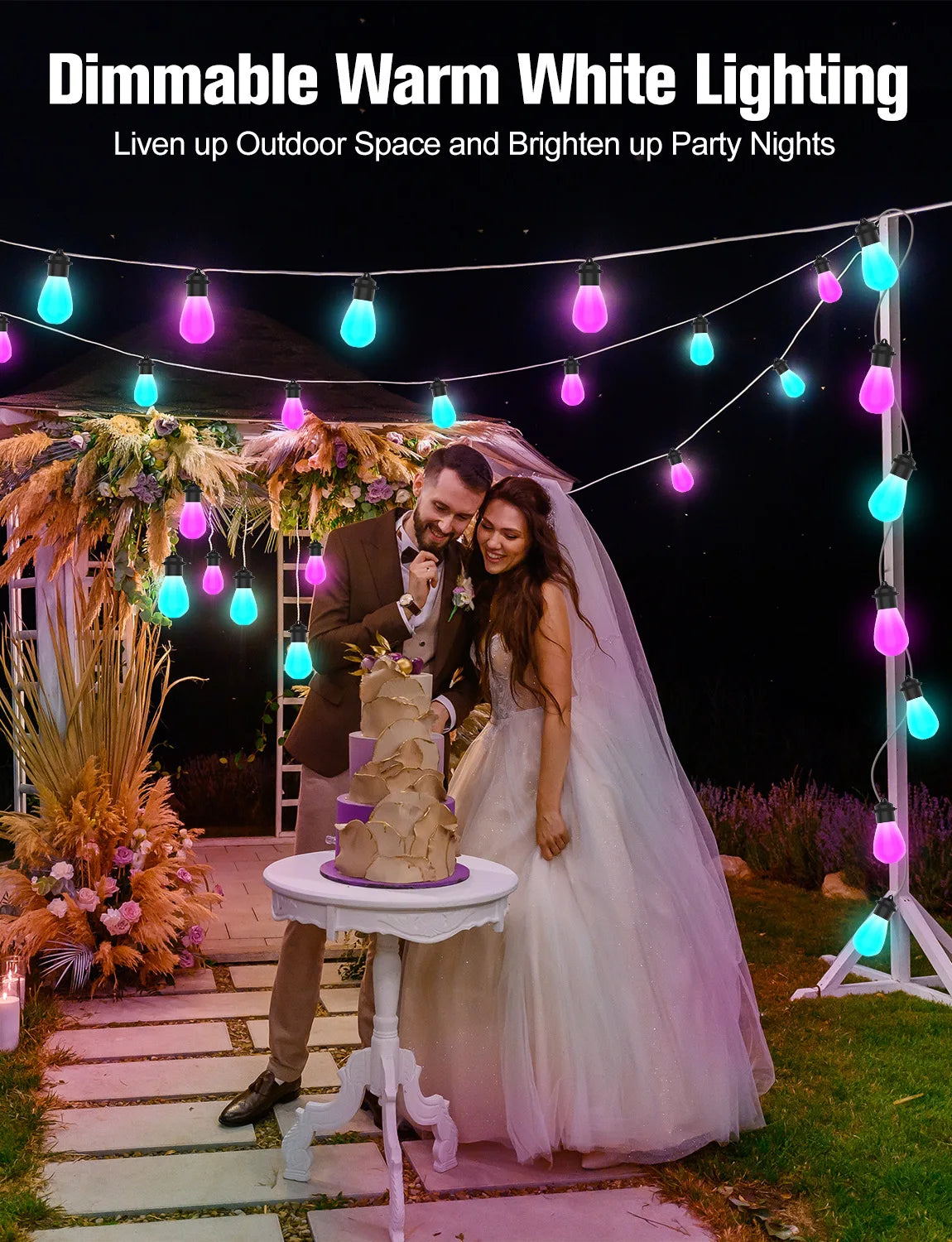 Smart WIFI S14 LED Bulb String Light USB 5V Fairy Lights Room Outdoor Garden Camping Party Decoration Festoon LED Garland Lamp