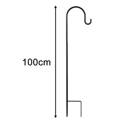 90/100/120cm Shepherd Hooks Plant Hook Craft Hook For Hanging Solar Lights Bird Feeders﻿ Outdoor Yard Garden Decor