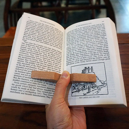 Creative Handmade Thumb Book Page Holder Book Expander Thumb Bookmark Wood Page Spreader Book Support Office Worker Reading Book