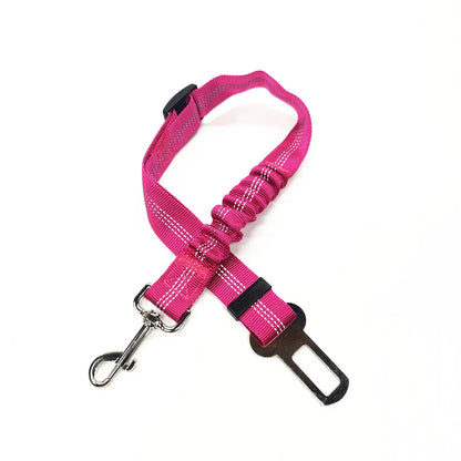 Car Seat Belt Pet Adjustable Cat Dog Car Seat Vehicle Dog Harness Lead Clip Safety Lever Traction Dog Collars Dog Accessoires
