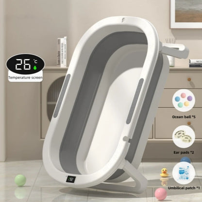 Baby bath tub Warm bath tub Baby foldable toddler sitting and lying Toddler household bathroom items