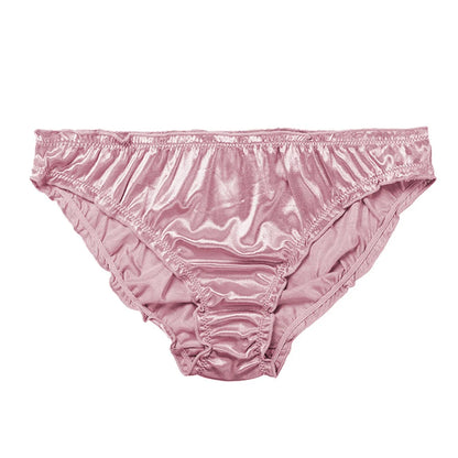 Luster Satin Underwear Women Full Briefs Sexy Ladies Smooth Silk Panties Ropa Interior Femenina Bragas Mujer