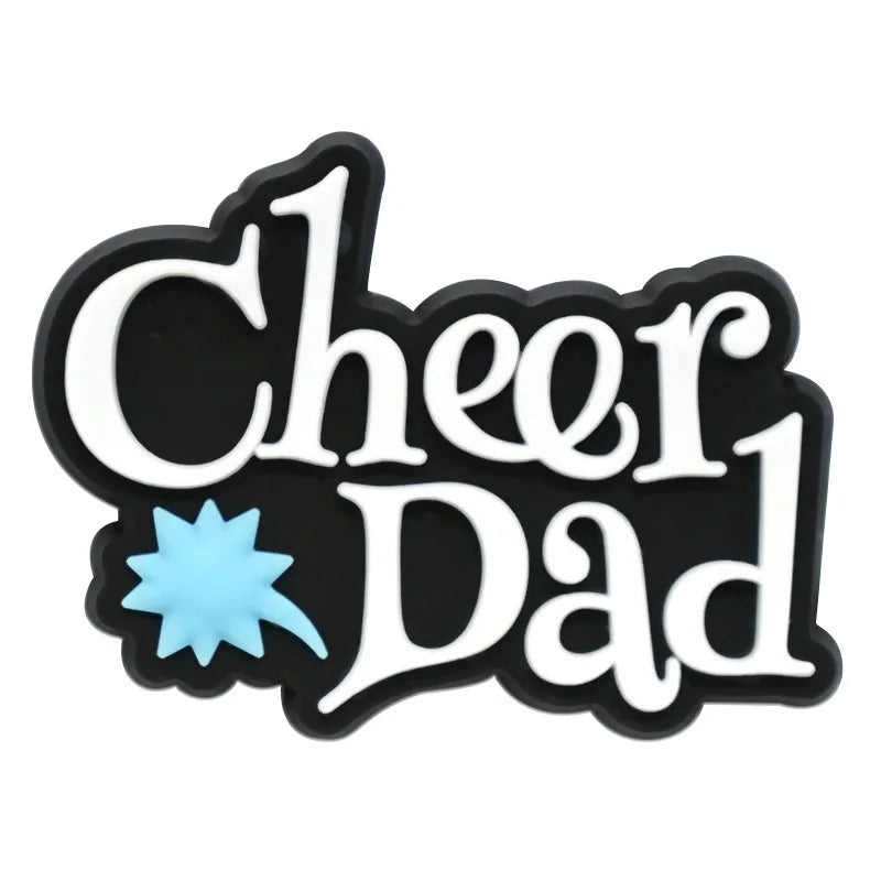 Cute Cheerleading Shoe Charms Decoration for Crocs Pin Accessories Charms Bracelet Wristband DIY Shoe Party Gifts