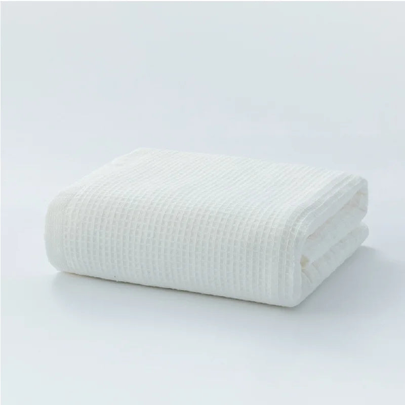 100% Cotton Double Layer Waffle Terry Bath Towel Soft Shower Towels Beach Towels Home Bathroom Towel For Adults