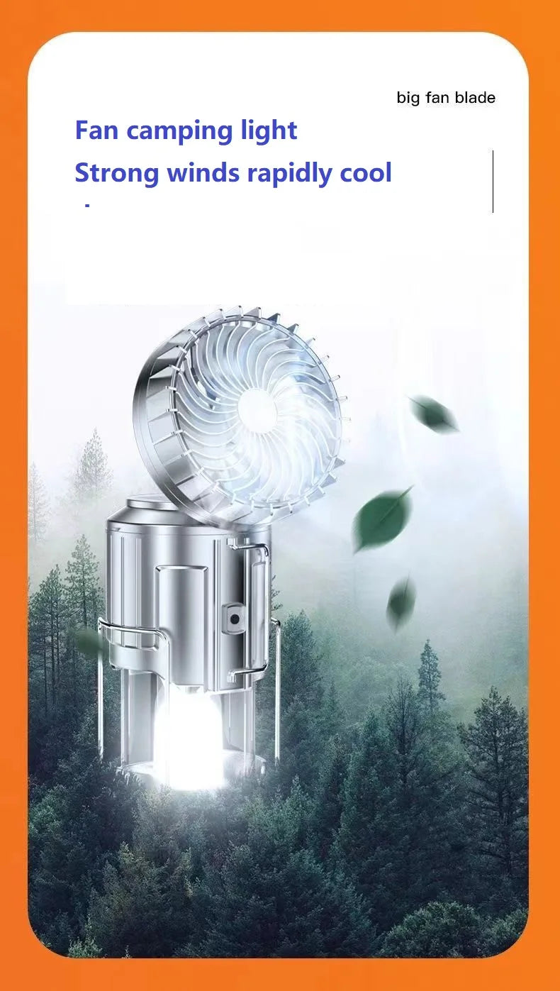 Camping, outdoor charging, horse light, solar fan, multifunctional emergency light, hanging lantern, emergency tent