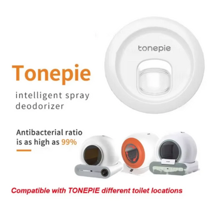TONEPIE Cat Litter Box Accessoriess Smart Spray Deodorizer Eliminator Odor Control Air Cleaning Cat Toilet Accessories