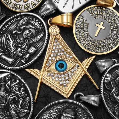 Salomon Masonic Star of David Stainless Steel Men Necklaces Pendant Chain Punk New in For Women Fashion Jewelry Gifts Wholesale