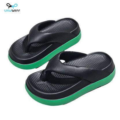 Platform Flip Flops for Women, Outdoor Beach Sandals 2025 Popular Design Non-slip Slippers Comfortable, Soft And Thick Sole