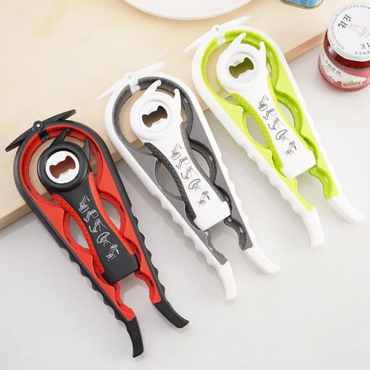 4in1 Jar Openers Can Bottle Opener Beer Wine Bottle Lid Poratble Outdoor Party Bar Tools Multi-functional Kitchen Accessories