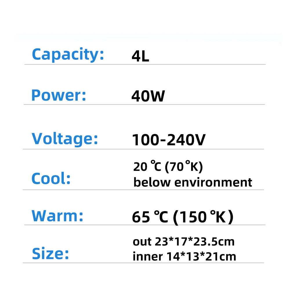 4L Mini Multifunction Refrigerator Cosmetics Mask Beverage Dormitory Refrigerators Cooler Warmer Beauty Fridge for Car