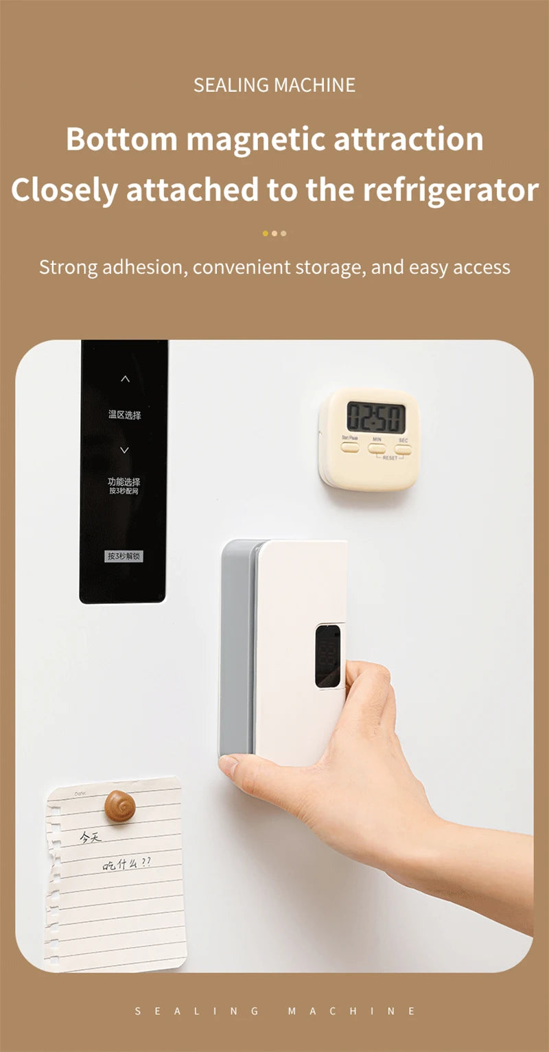 Mini Bag Sealer Plastic Bag Heat Sealer Plastic Bag Sealing Machine USB Rechargeable Portable Package Bags Sealer