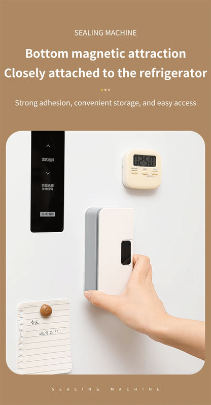 Mini Bag Sealer Plastic Bag Heat Sealer Plastic Bag Sealing Machine USB Rechargeable Portable Package Bags Sealer