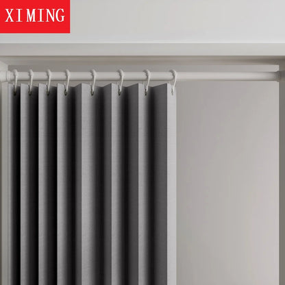 Fixed folding door curtain partition curtain household cloth curtain fitting room bedroom curtain air conditioner windproof heat