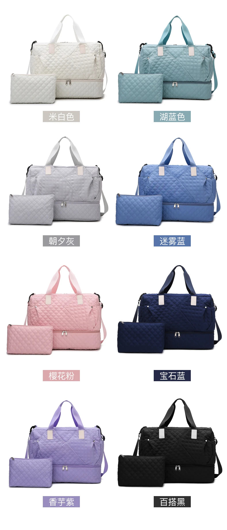 Large Capacity Travel Bags Luggage Organizer Bag Handbag Waterproof Portable Foldable Travel Clothes Storage Bag Shoulder Bags