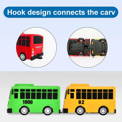 Cartoon  Bus Kids Toys Cute bus toy Mini Pull Back Car  Model Bus Toy Play Vehicles Educational Toys for Children Boys Gifts