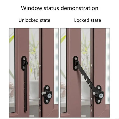 Easy Installation Childproof Window & Door Lock Adjustable Child Safety Window Door Restrictor Carbon Steel Window Lock