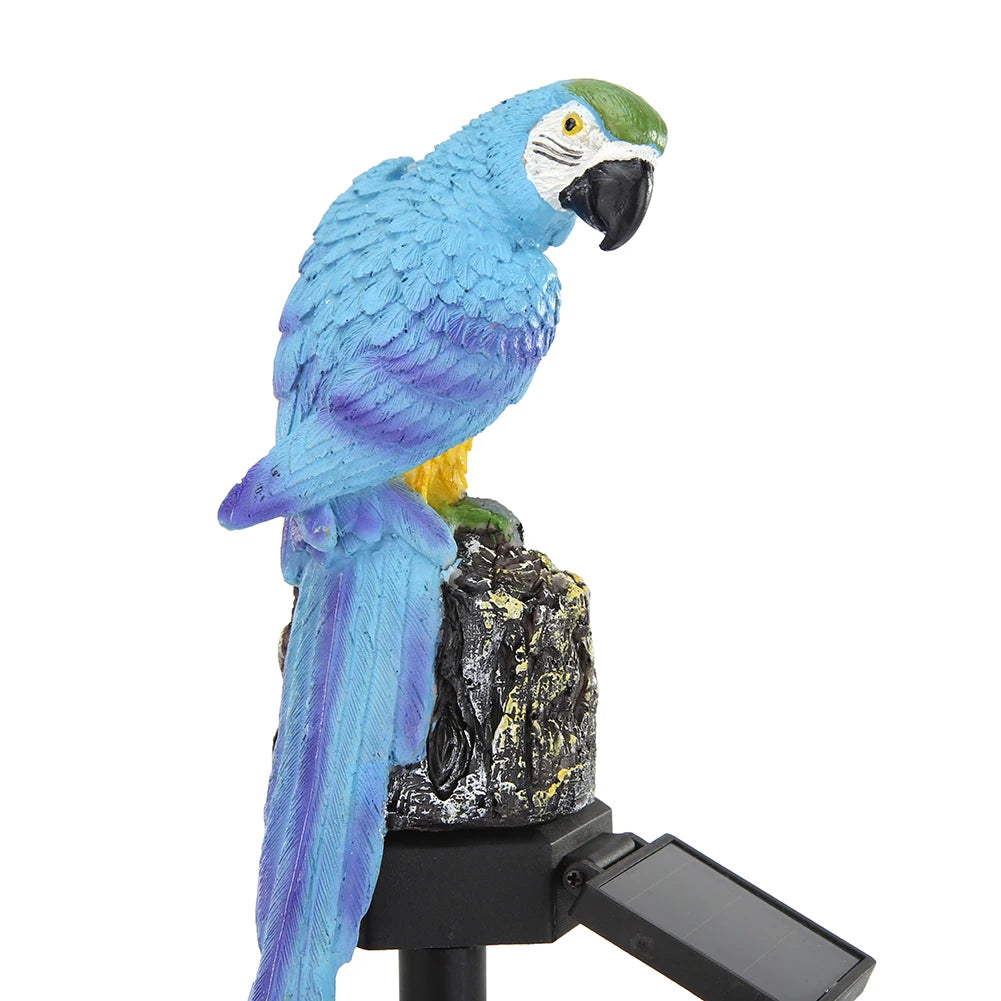 Solar Power LED Parrot Lawn Light Outdoor Waterproof Garden Yard Decorative Lamp