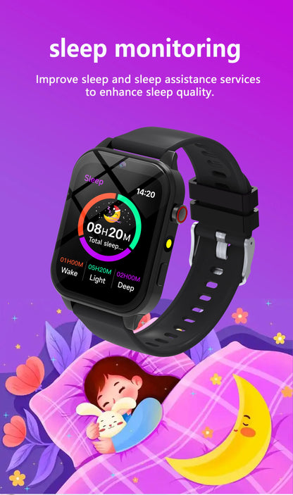 2025 New Smart Watch For Children HD Touch Screen Camera 18 Games Sleep Monitoring Alarm Clock Calculator Birthday Gift Boy Girl