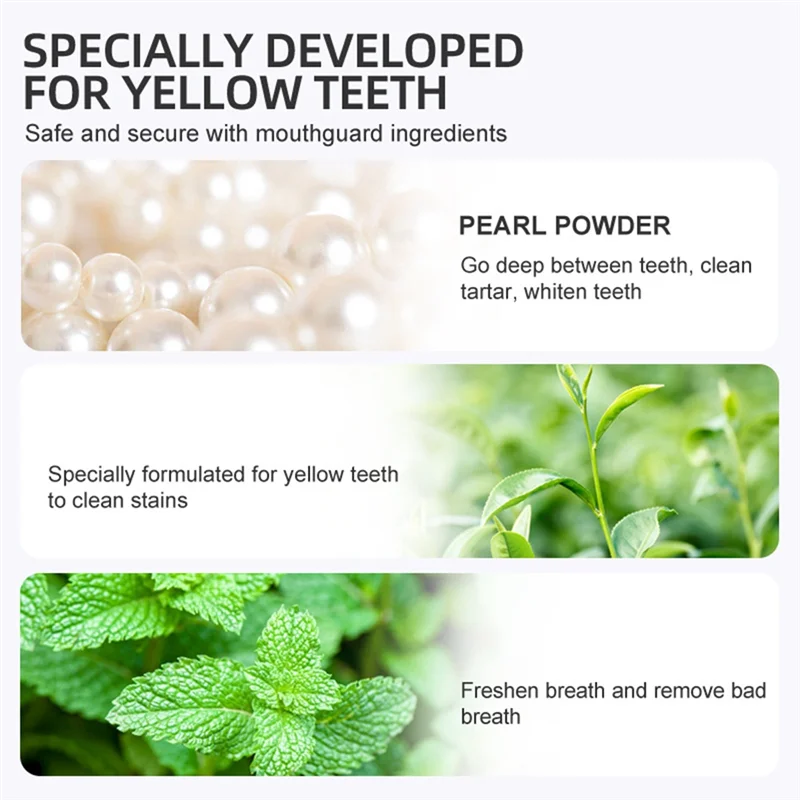 News RtopR Teeth Whitening Powder Pearl Essence Natural Dental Toothpaste Toothbrush Kit Oral Hygiene for Remove Stains Plaque
