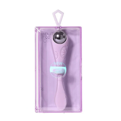 A double-ended manual eye massage roller with a gentle roll-on design for delicate eye treatments