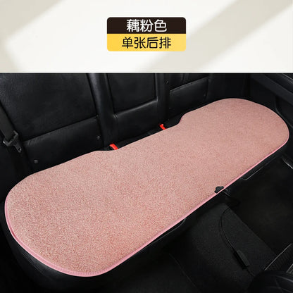 2023 New Car Heated Seat Cushion Made of Lamb Fleece Material, Comfortable and Warm, Suitable for Single Seat, Double Seat, and