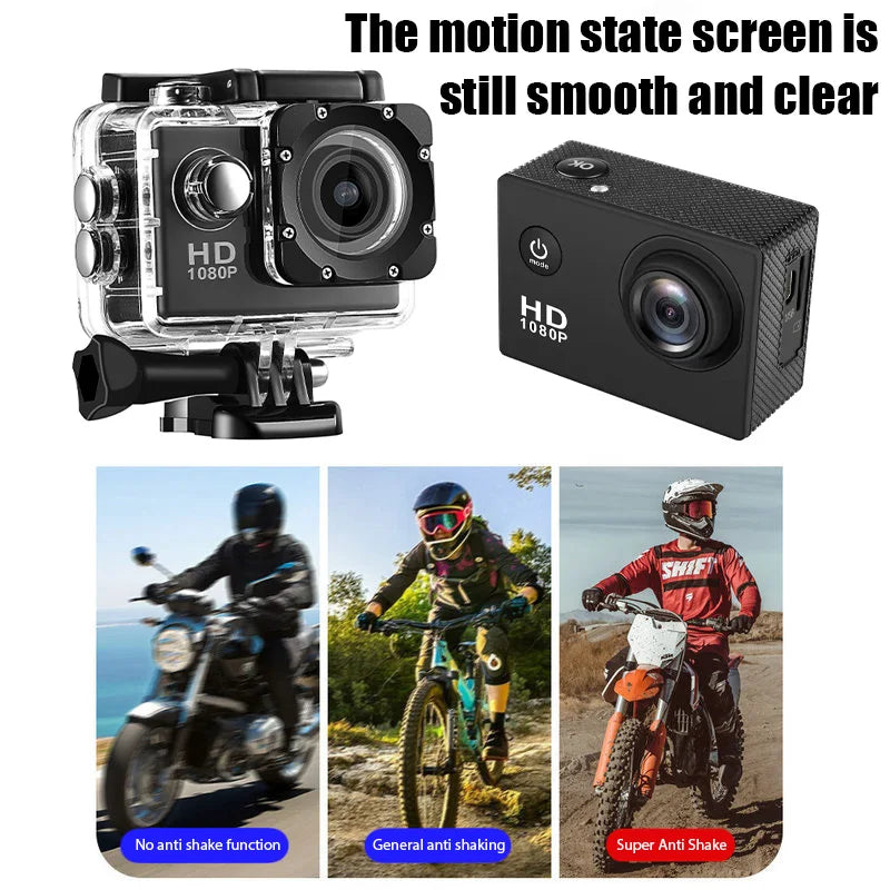 Underwater Waterproof Sports Dv Multifunctional Outdoor Riding Locomotive Sports Camera Sports Camera Diving Camera