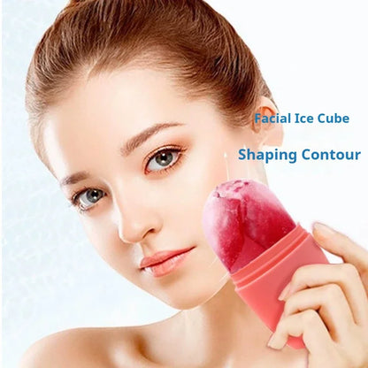 Silicone Ice Facial Roller Face Lifting Contouring Tools Ice Cube Trays Ice Globe Balls Eye Body Massager Beauty Skin Care Tool