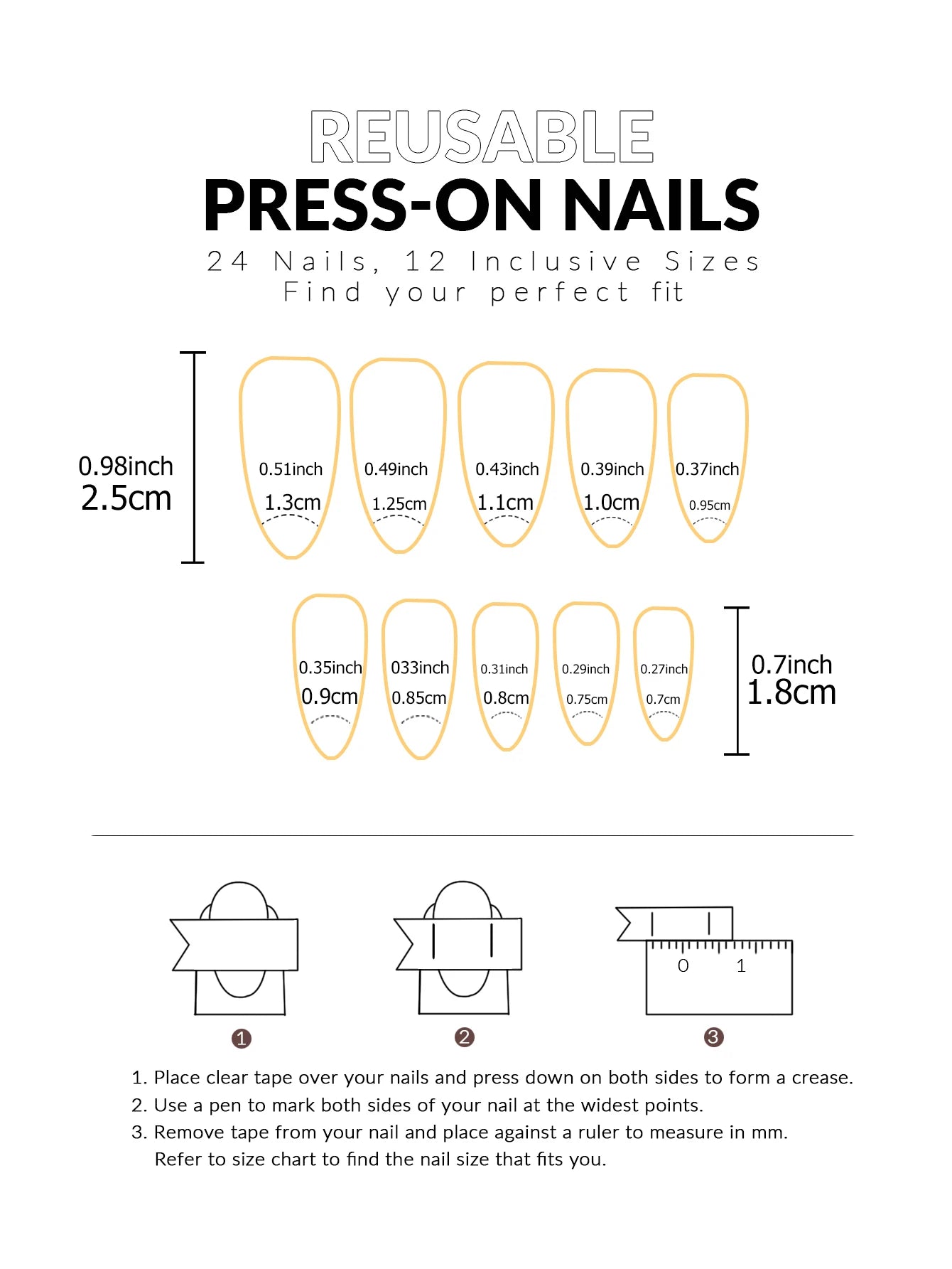 ARTAUG 24PCS Medium Stiletto Pink Press On Nails Full Cover Fake Nail Set Press On Nails Love Design handmade Press On Nails