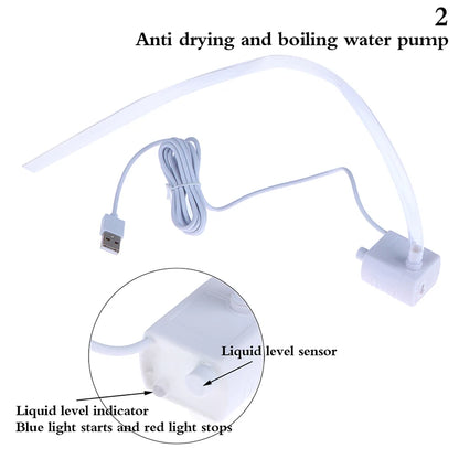 Water Pump LED Light Pet Cat Water Fountain Motor Replacement For Cat Flowers Drinking Bowl Dispenser Home Pet Dog Accessories