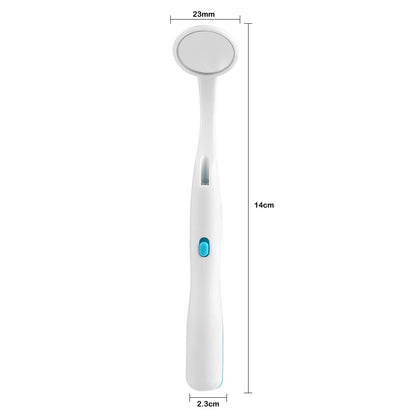 LED Lighting Dental Mouth Mirror Super Bright Teeth Whiten Clean Checking Tool