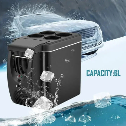 Car Refrigerator Mini Fridge Portable Freezer 12V DC Refrigerator Plug In Cooler Refrige 6L Thermoelectric Cooler For Fruits