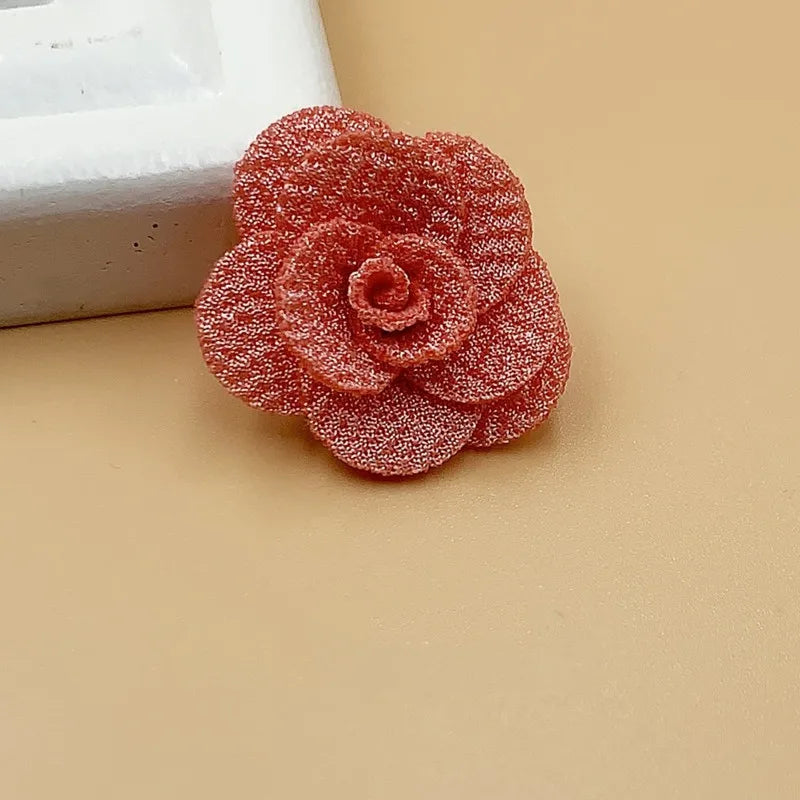 2.5CM Small Flower Clothing Headwear Accessories Three-dimensional Flower Handmade DIY Hair Accessories Accessories