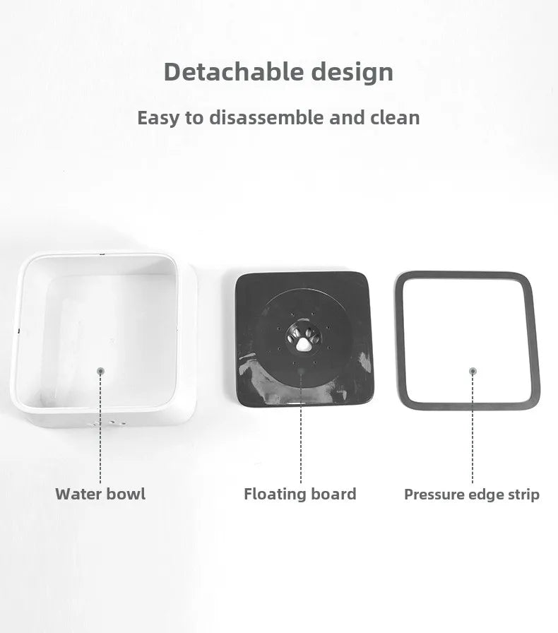 Pet bowl Dog water bowl Non-wet mouth floating bowl anti-spill cat water dispenser anti-splash dog bowl