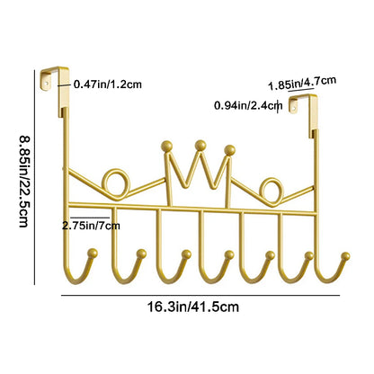 Hook Behind the Door, Punch-Free Door Rear Hanger, Door Storage Coat Hook, Entrance Door Bathroom Door Hook, Door Shelf, for Living Room, Kitchen and Bathroom