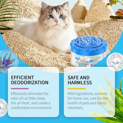Litter Box Deodorizer Odor Eliminator Litterbox Deodorizer Cat Litter Scent Deodorizer Smell Eliminator Odor Absorber Gel