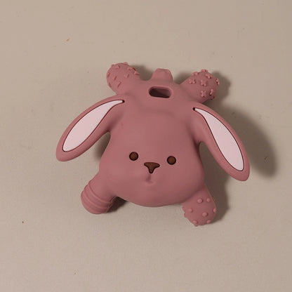 Baby silicone easter bunny teether Food Grade Safe Teether cute cartoon nursing teething Toy Teething gift  oral care