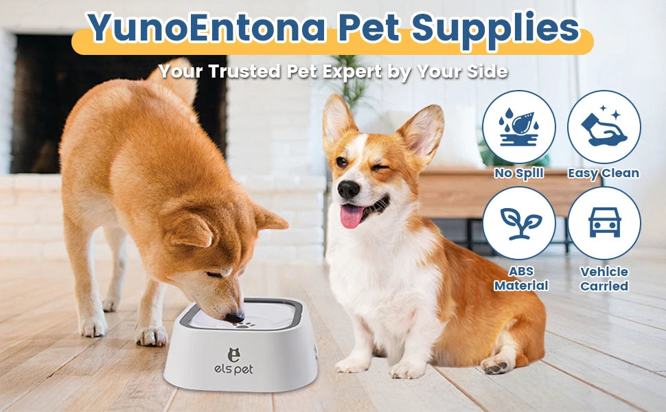 Dog Water Bowl Anti Splash No Slip Removable Design Vehicle Carried Travel Spill Proof Pet Bowls for Small Medium Dogs and Pets