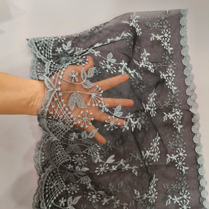 Latin Church White Bridal Lace Mantilla Veil Muslim Church Veil Shawl