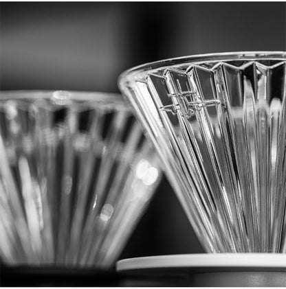 MHW-3BOMBE Pour Over Coffee Dripper Glass Coffee Dripper Coffee Filter Cup Reusable Coffee Drip Filter Cone Coffee Maker